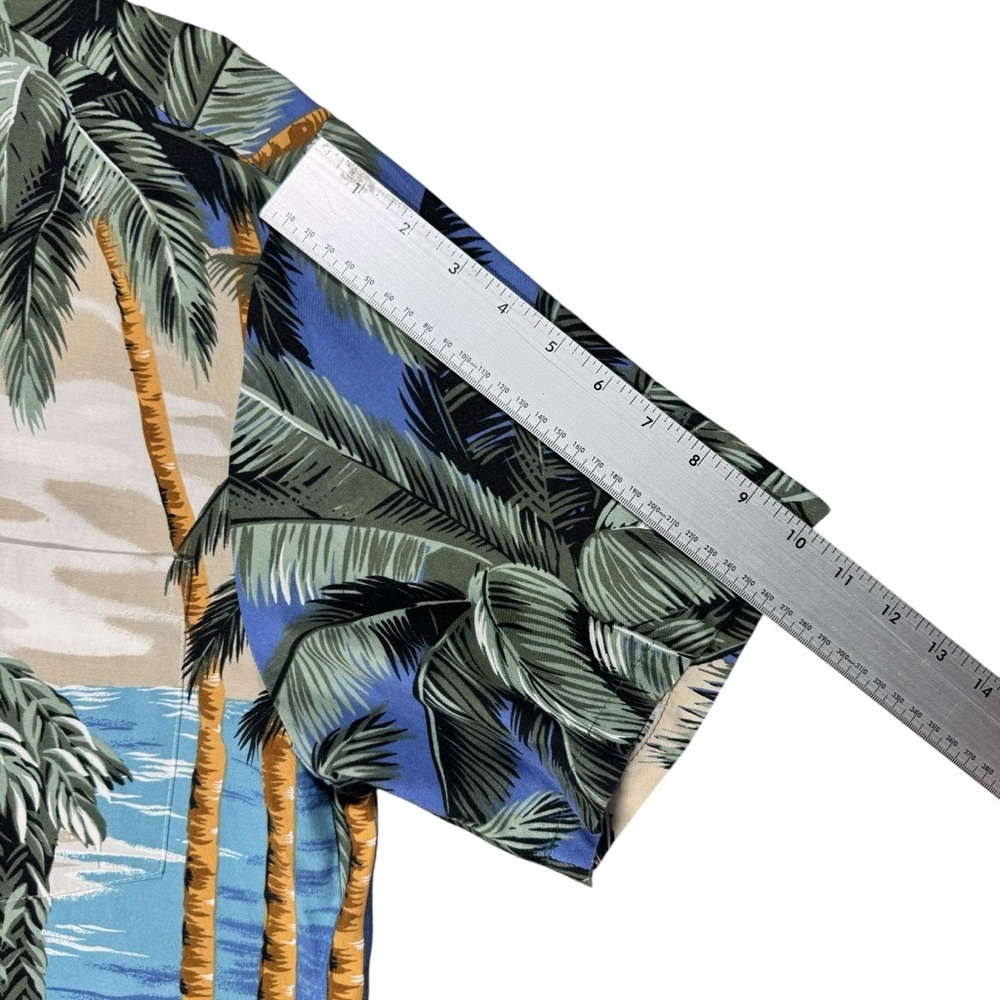 Kalaheo Hawaiian Beach Woody Car Camp Shirt Medium - Picture 5 of 8